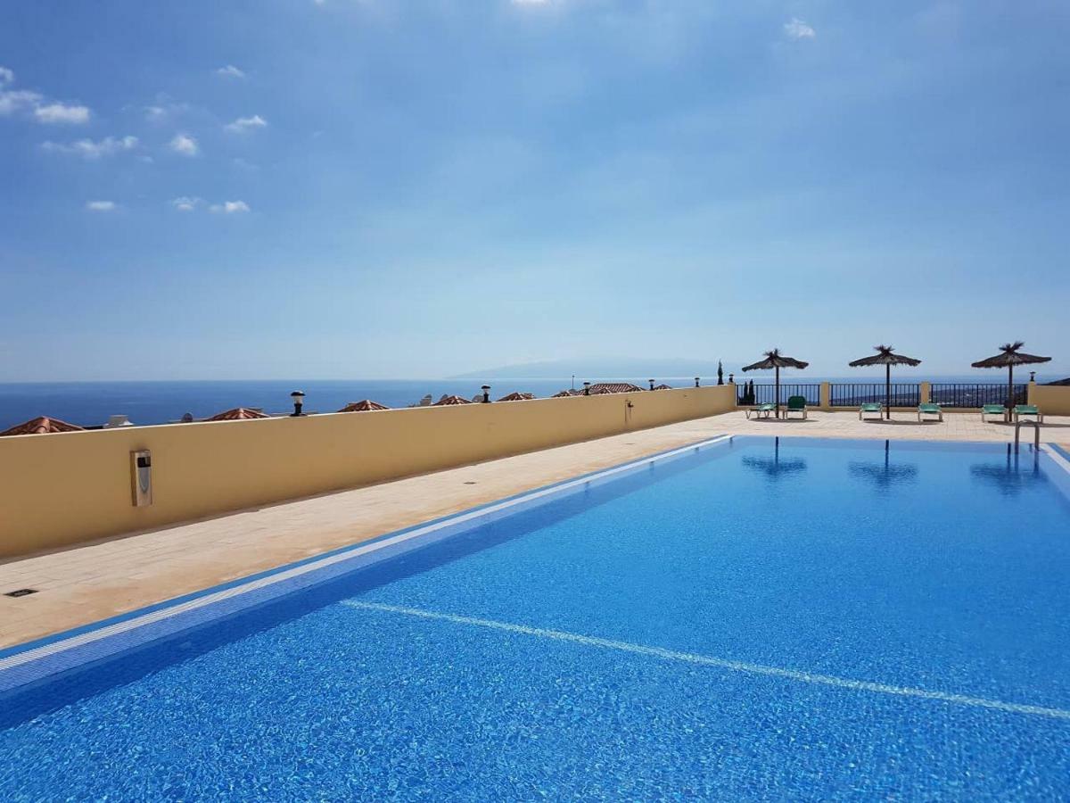 Villa Roque Del Conde With Fantastic Sea View, Terrace, Pool, Wifi, Sat-Tv, Garage أذيخي المظهر الخارجي الصورة